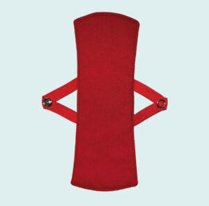 Protège-slip lavable long – Rouge