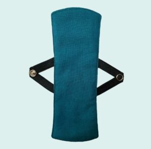 Protège-slip lavable long – Bleu