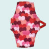 Serviette hygiénique lavable - Coeur Rouge++