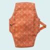Serviette hygiénique lavable - Eventail Orange+